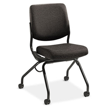 HON® Perpetual Series Folding Nesting Chair, Supports Up To 300 Lb, Morel Seat-back, Black Base freeshipping - TVN Wholesale